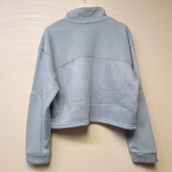 Reel Life Fleece Pull Over Blue Size Xl Quarter Zip Womens Top Long Sleeve​ - Picture 2 of 8